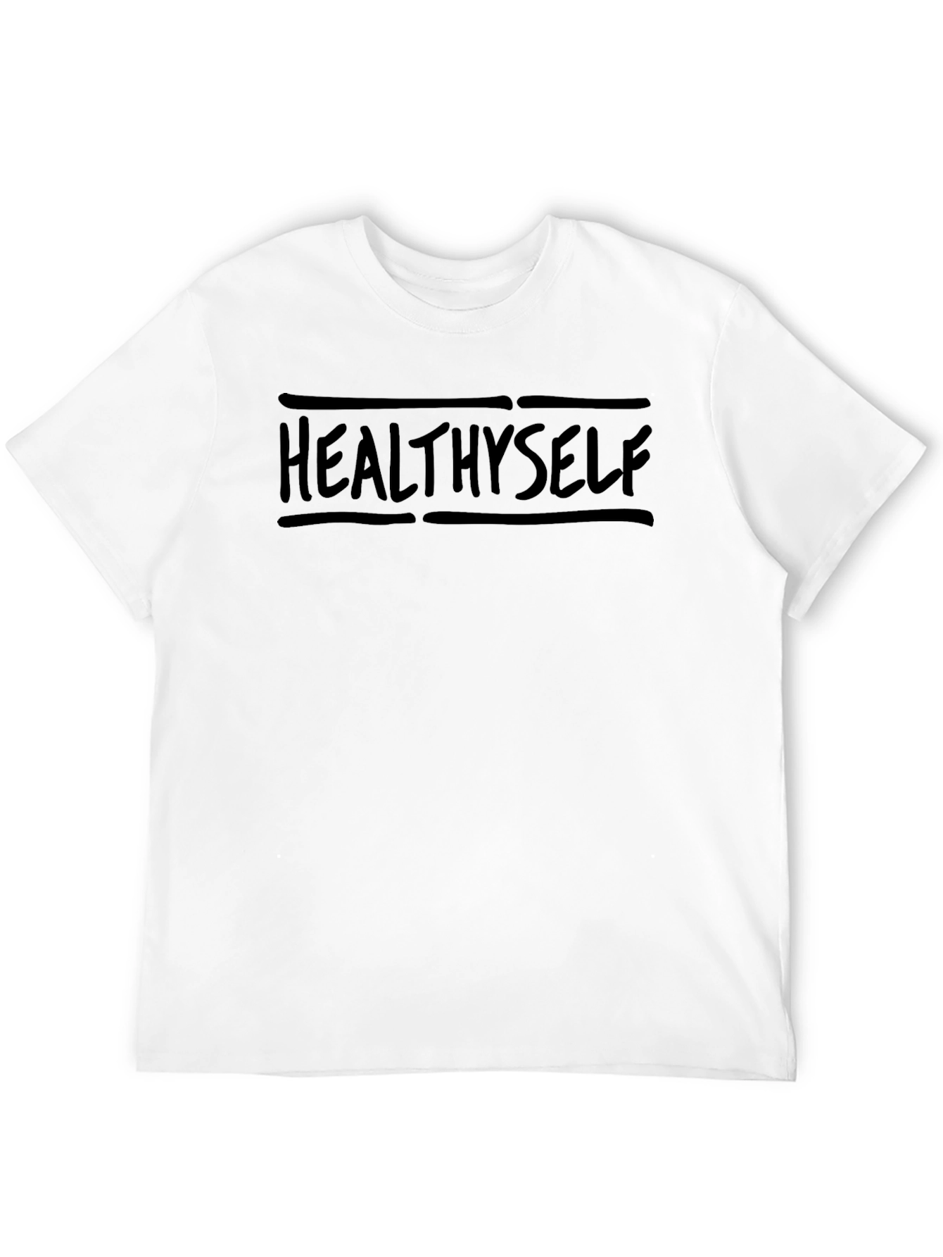 Healthy Self Black Graphic T-Shirt