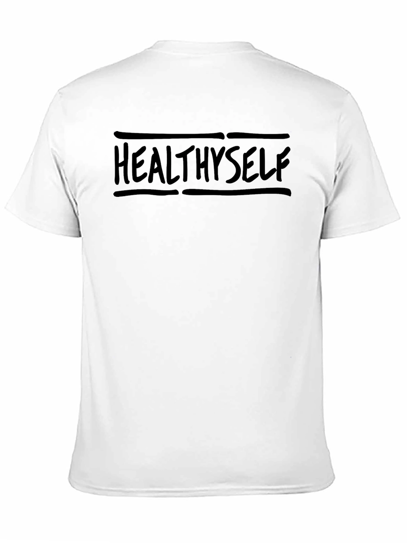 Healthy Self Black Graphic T-Shirt