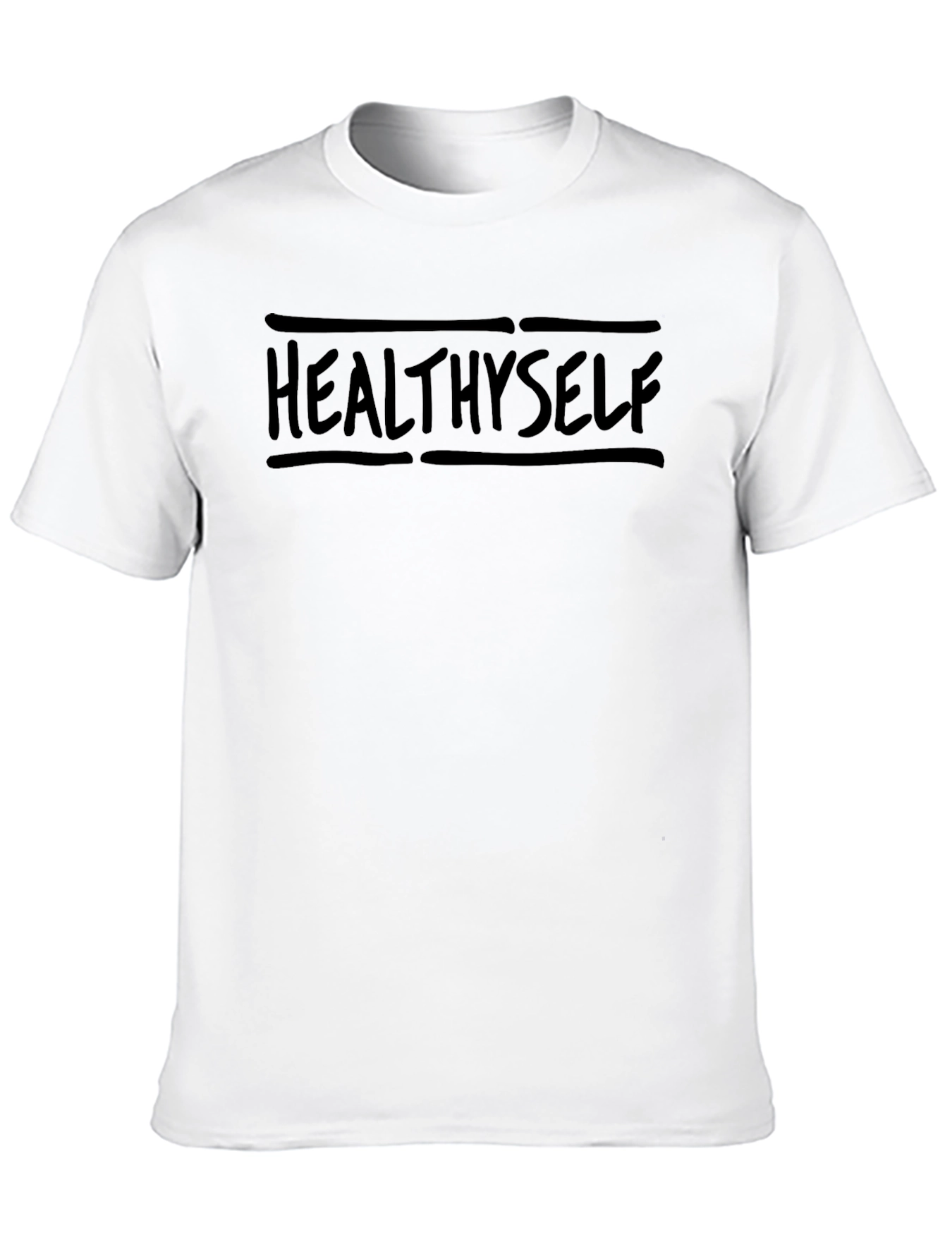 Healthy Self Black Graphic T-Shirt
