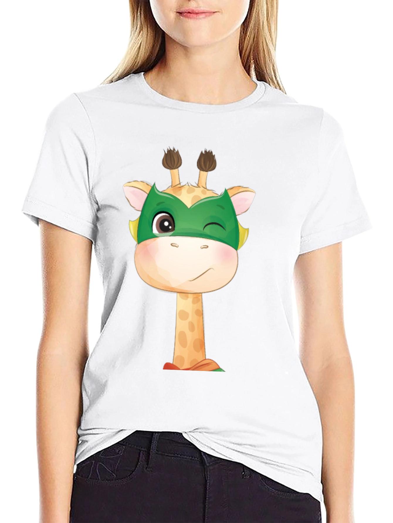 Cute Giraffe Superhero T-Shirt