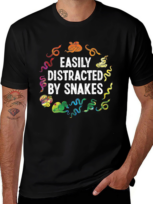 Easily Distracted By Snakes Graphic Tee