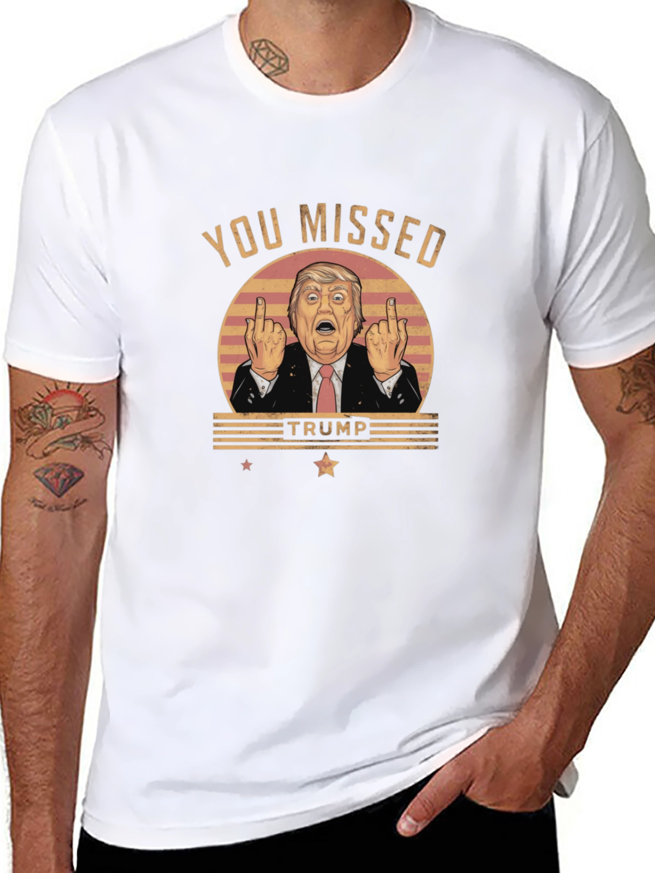 You Missed Trump Novelty Graphic T-Shirt