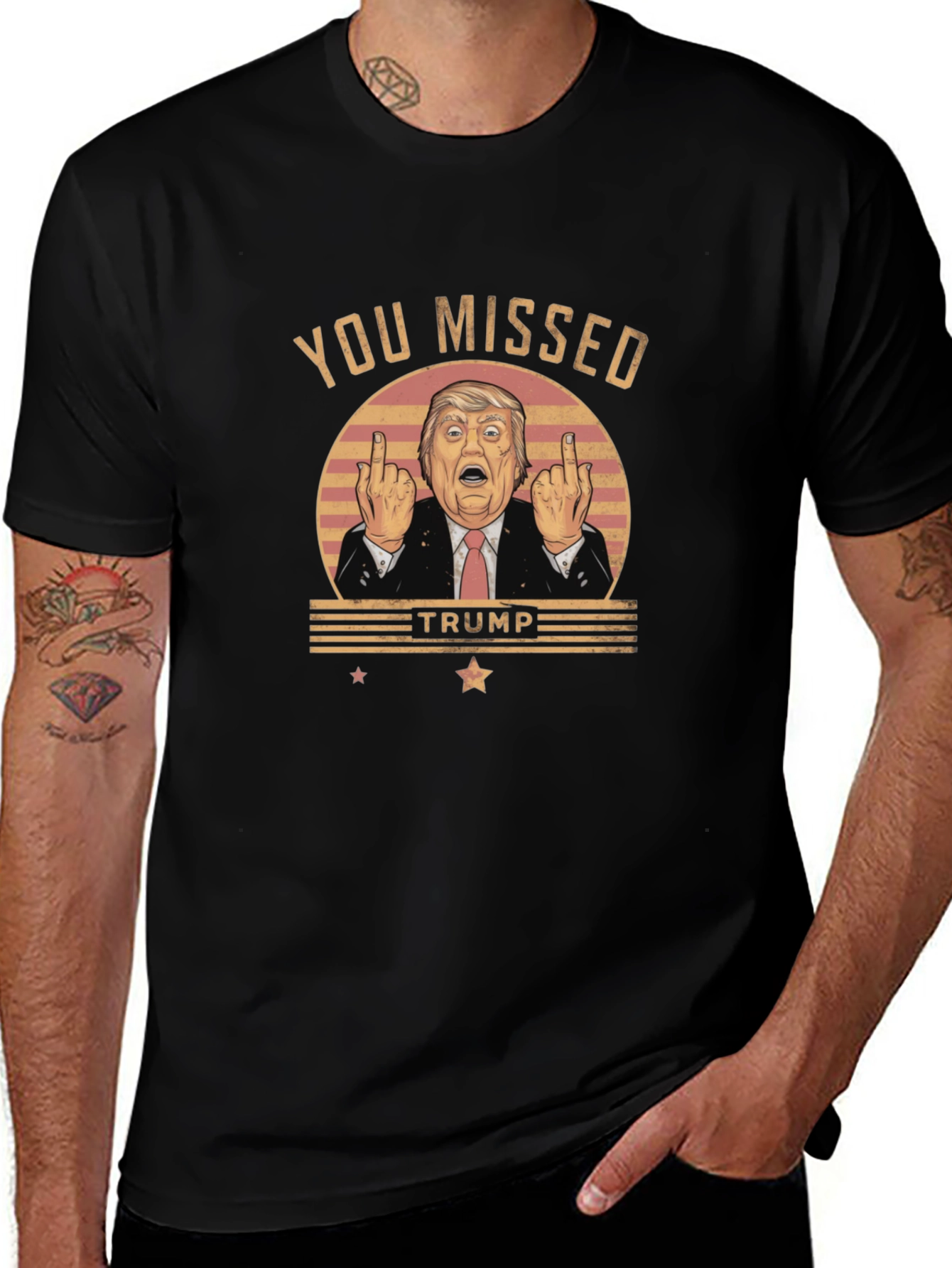You Missed Trump Novelty Graphic T-Shirt