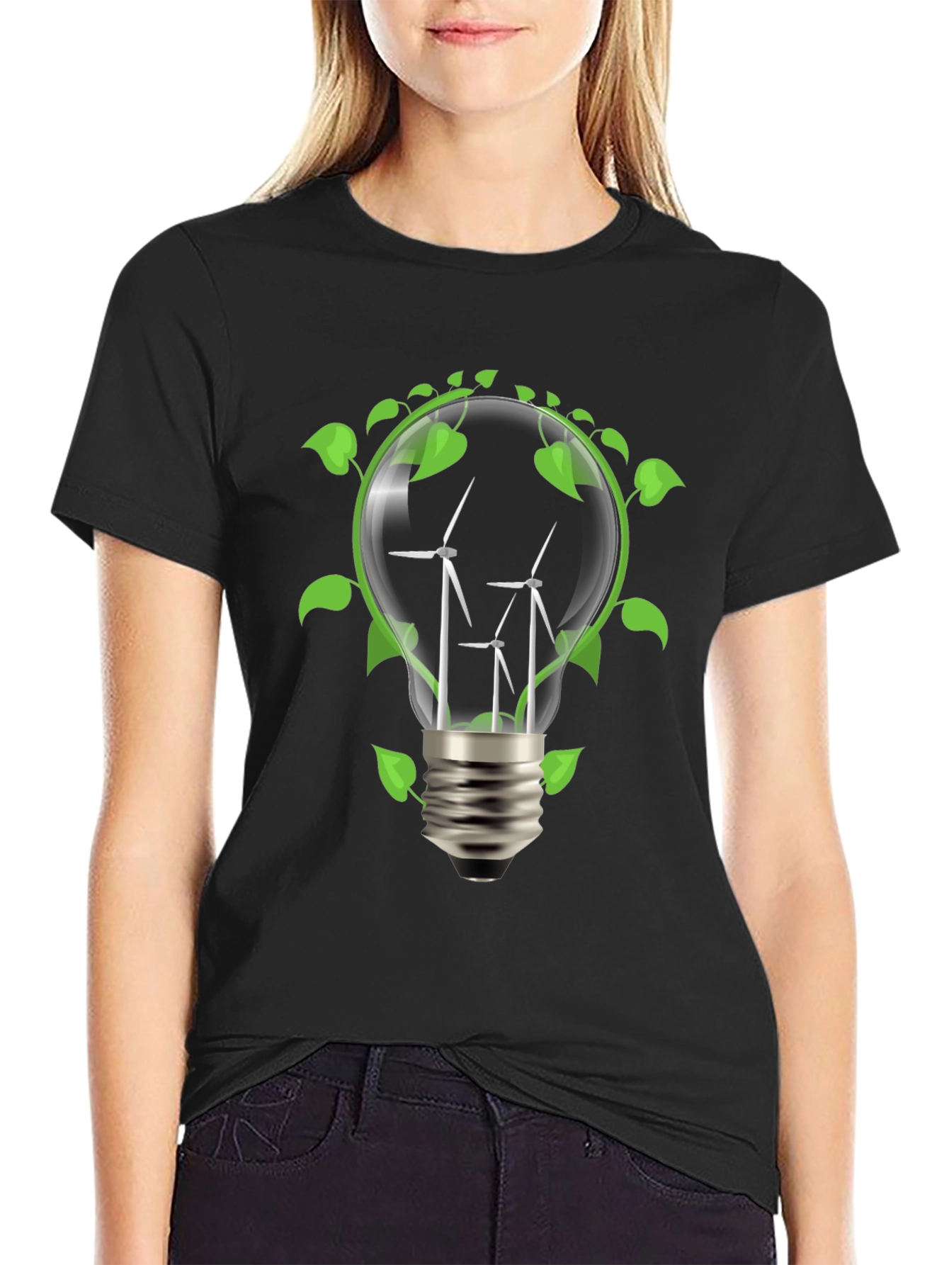 Eco-Friendly Wind Turbine T-Shirt