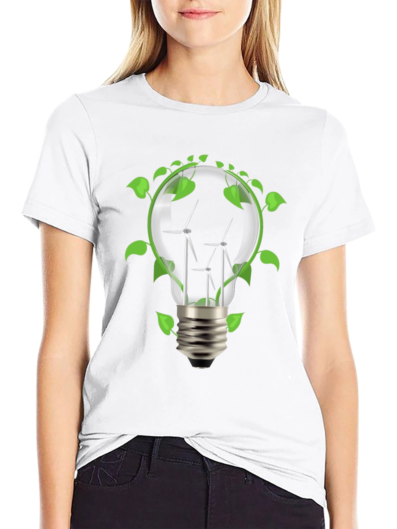 Eco-Friendly Wind Turbine T-Shirt