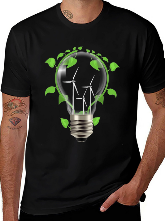 Eco-Friendly Wind Turbine T-Shirt