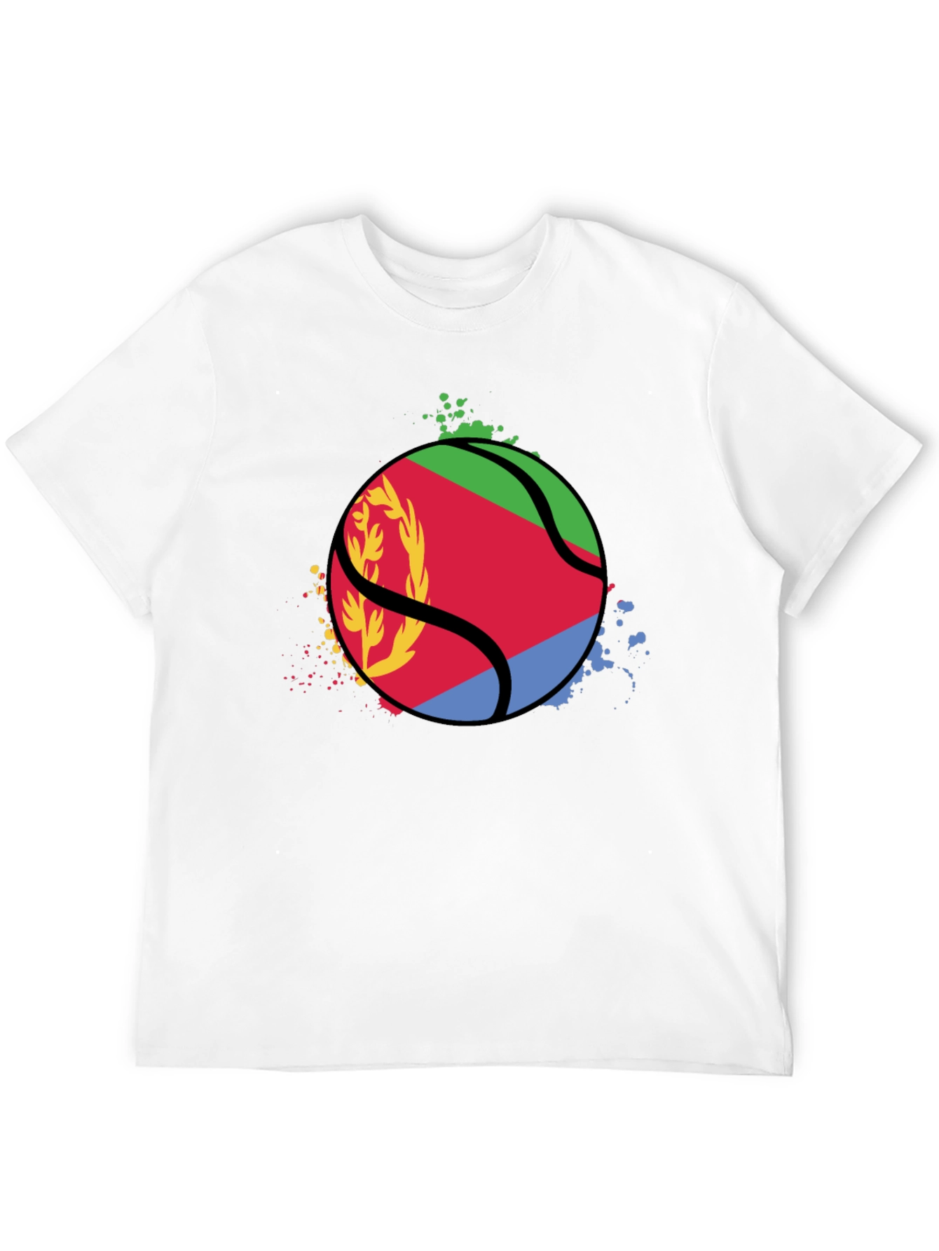 Eritrea Flag Basketball Graphic T-Shirt