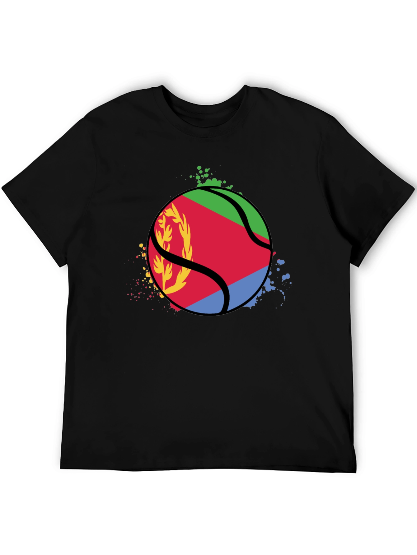 Eritrea Flag Basketball Graphic T-Shirt