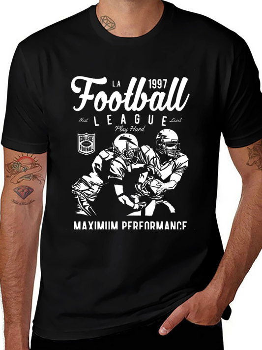 Football League Black T-Shirt