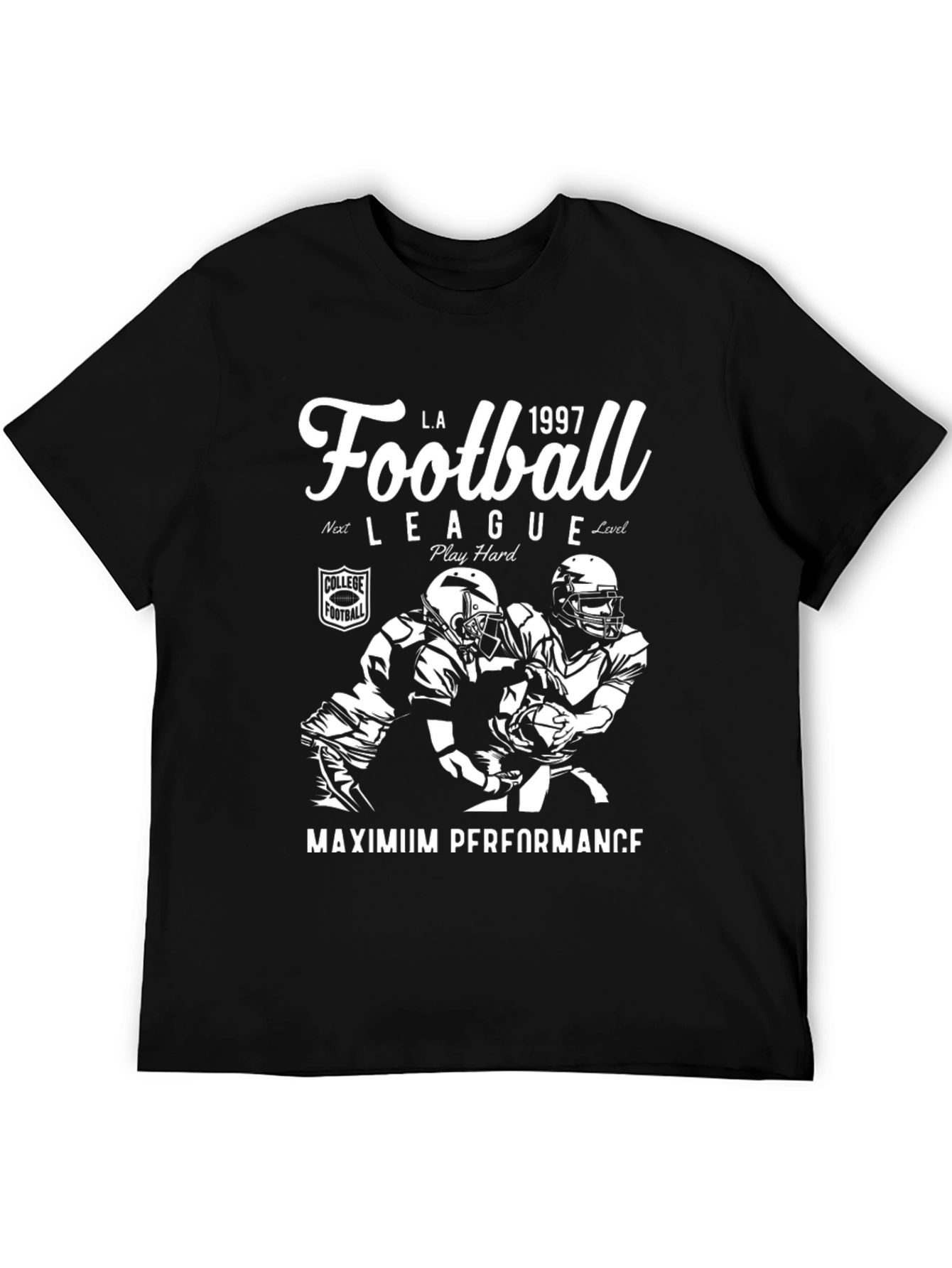 Football League Black T-Shirt