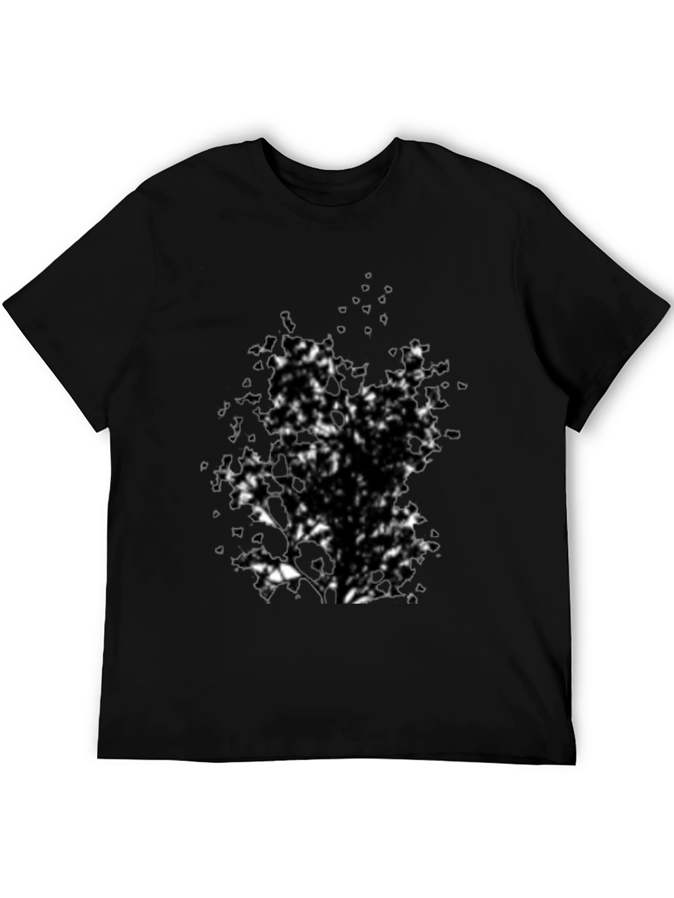 Abstract Tree Black T-Shirt for Men