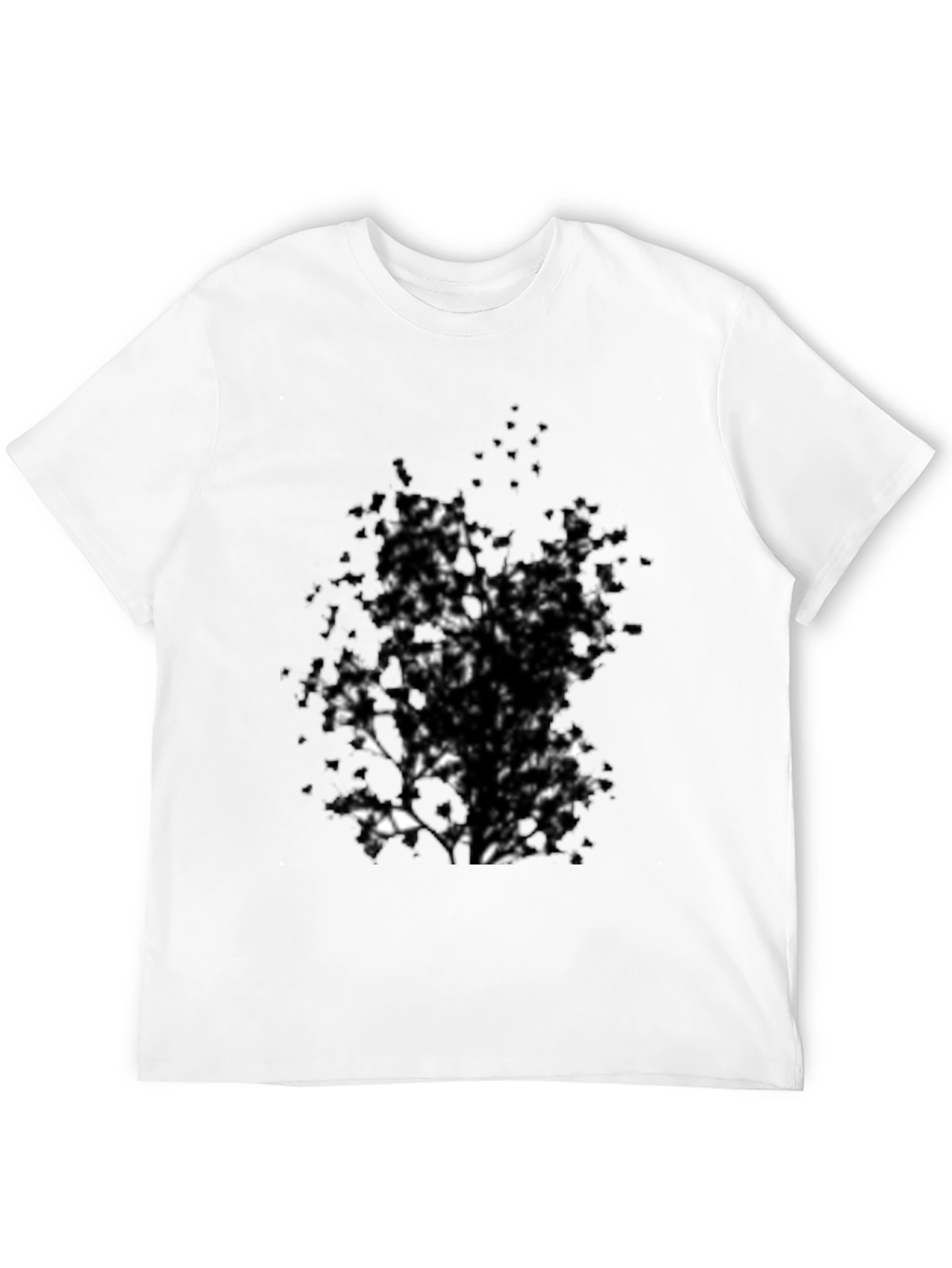 Abstract Tree Black T-Shirt for Men
