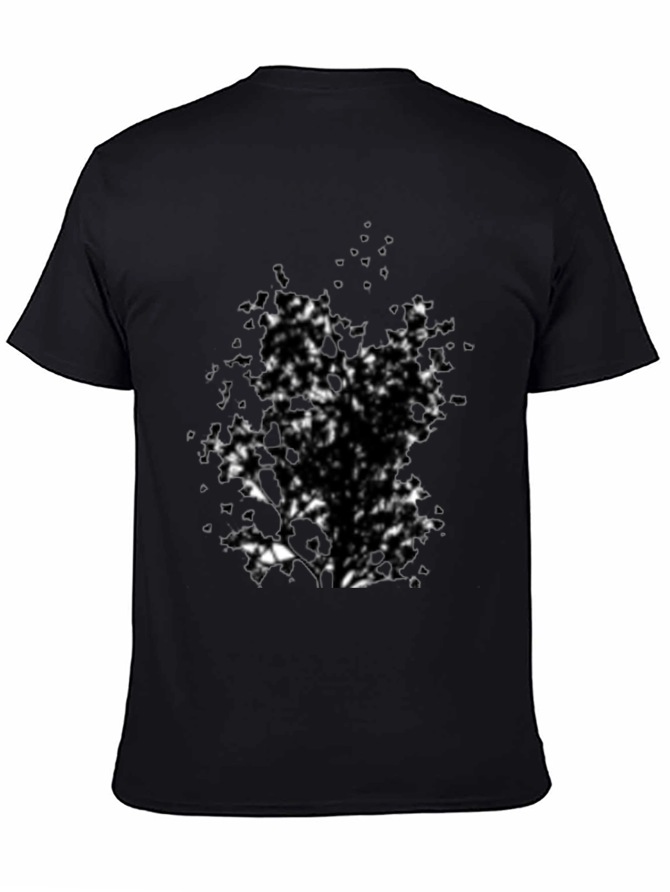 Abstract Tree Black T-Shirt for Men