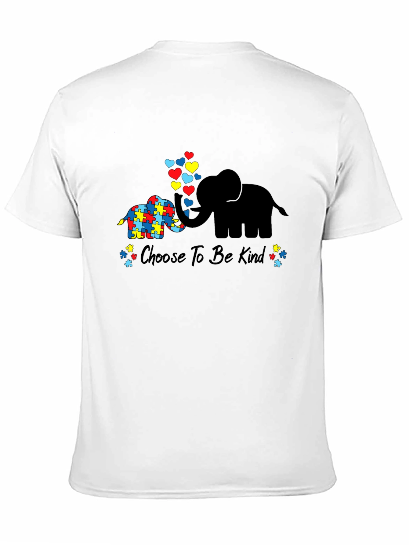 Choose to Be Kind Autism Awareness Elephant T-Shirt
