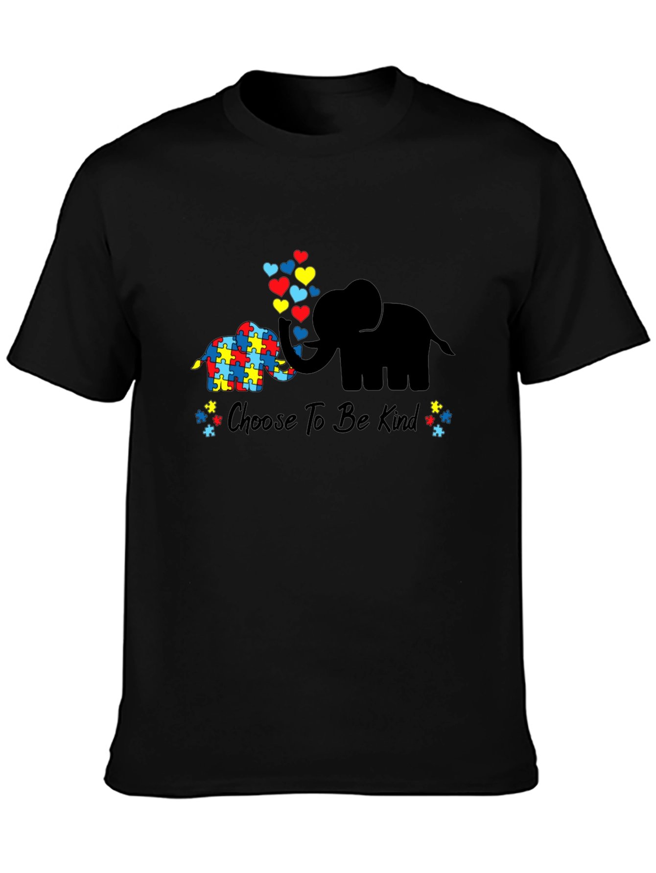 Choose to Be Kind Autism Awareness Elephant T-Shirt