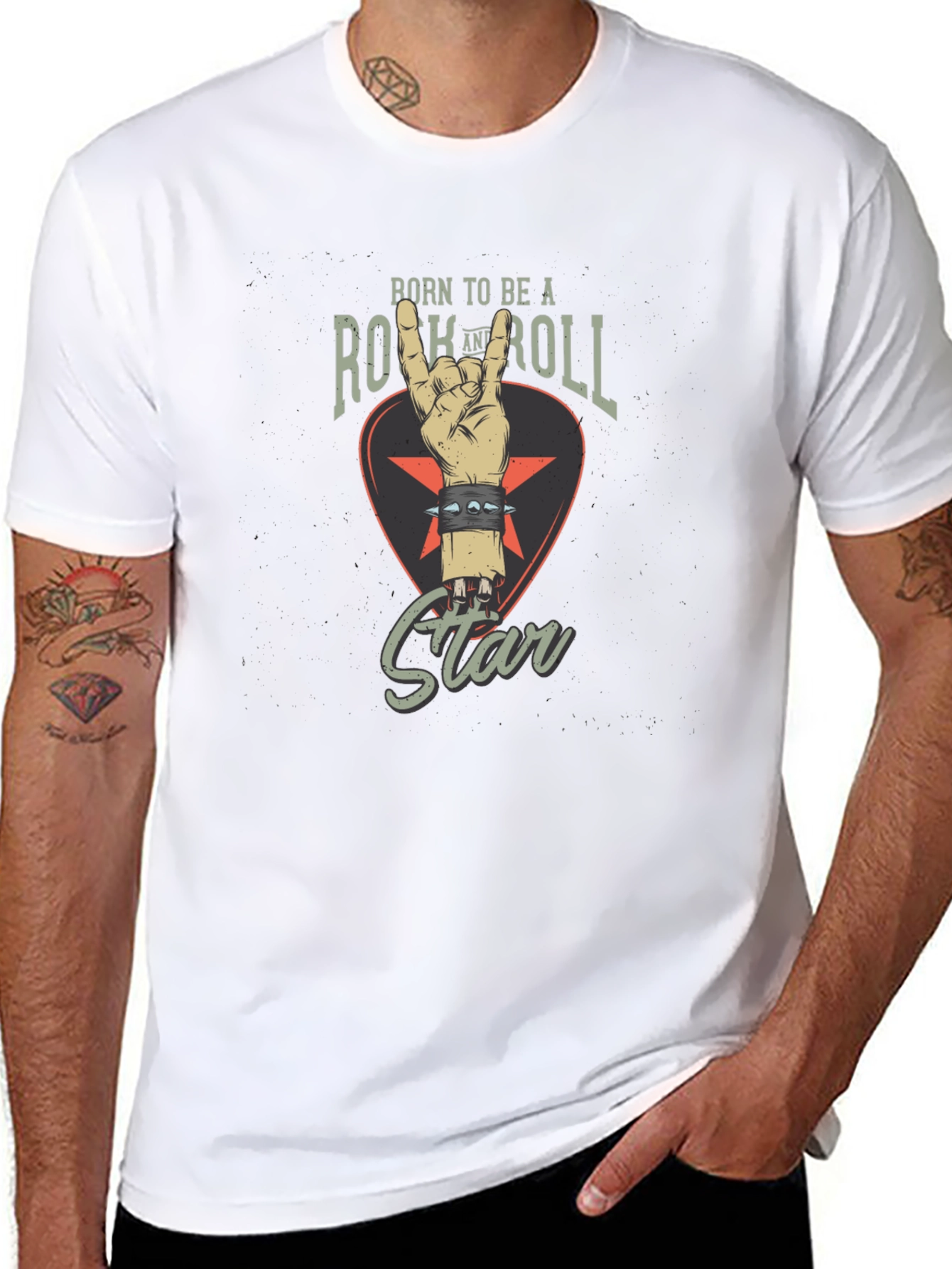 Rock and Roll Star Graphic T-Shirt