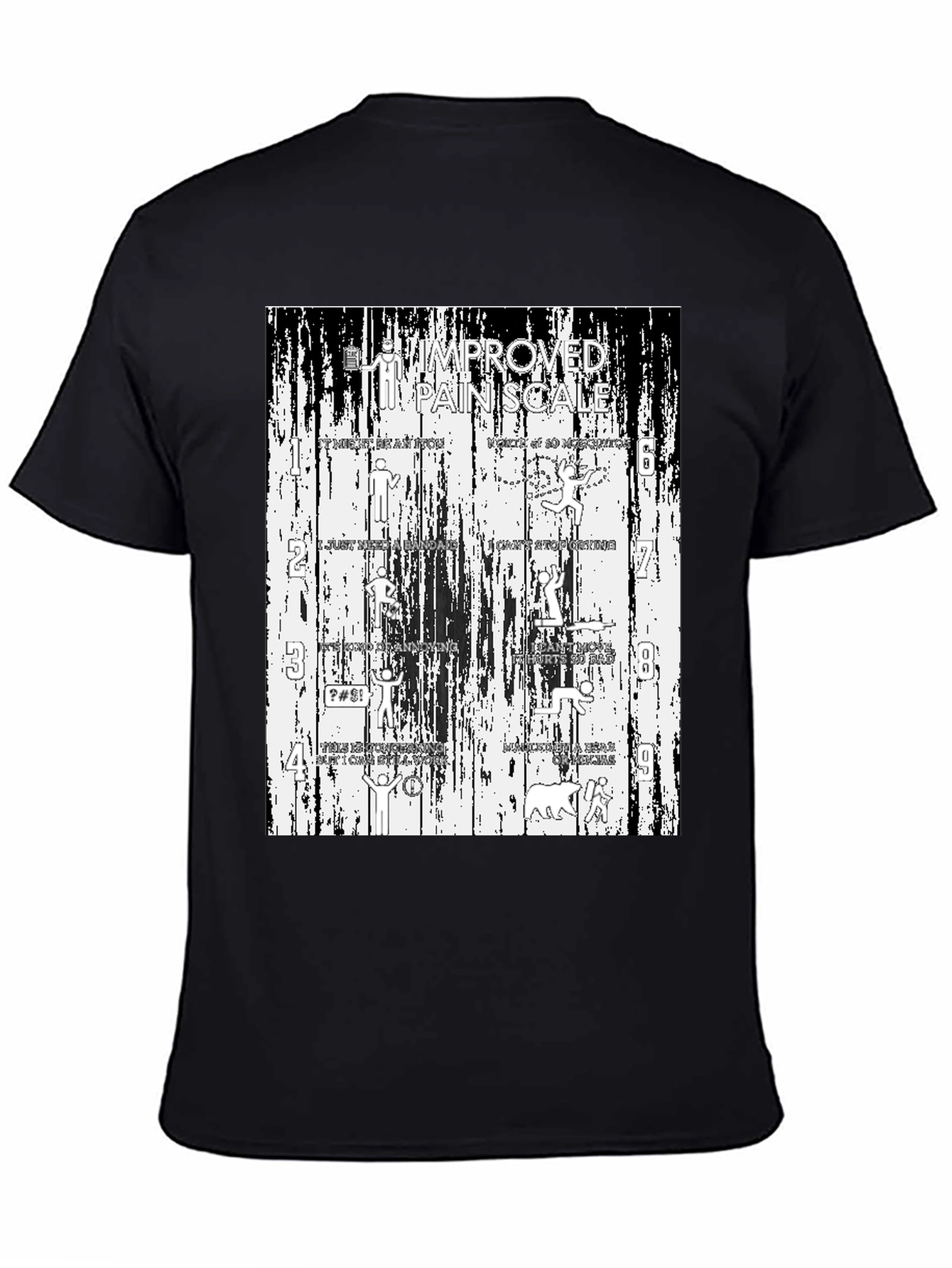Funny Improved Pain Scale Graphic Tee