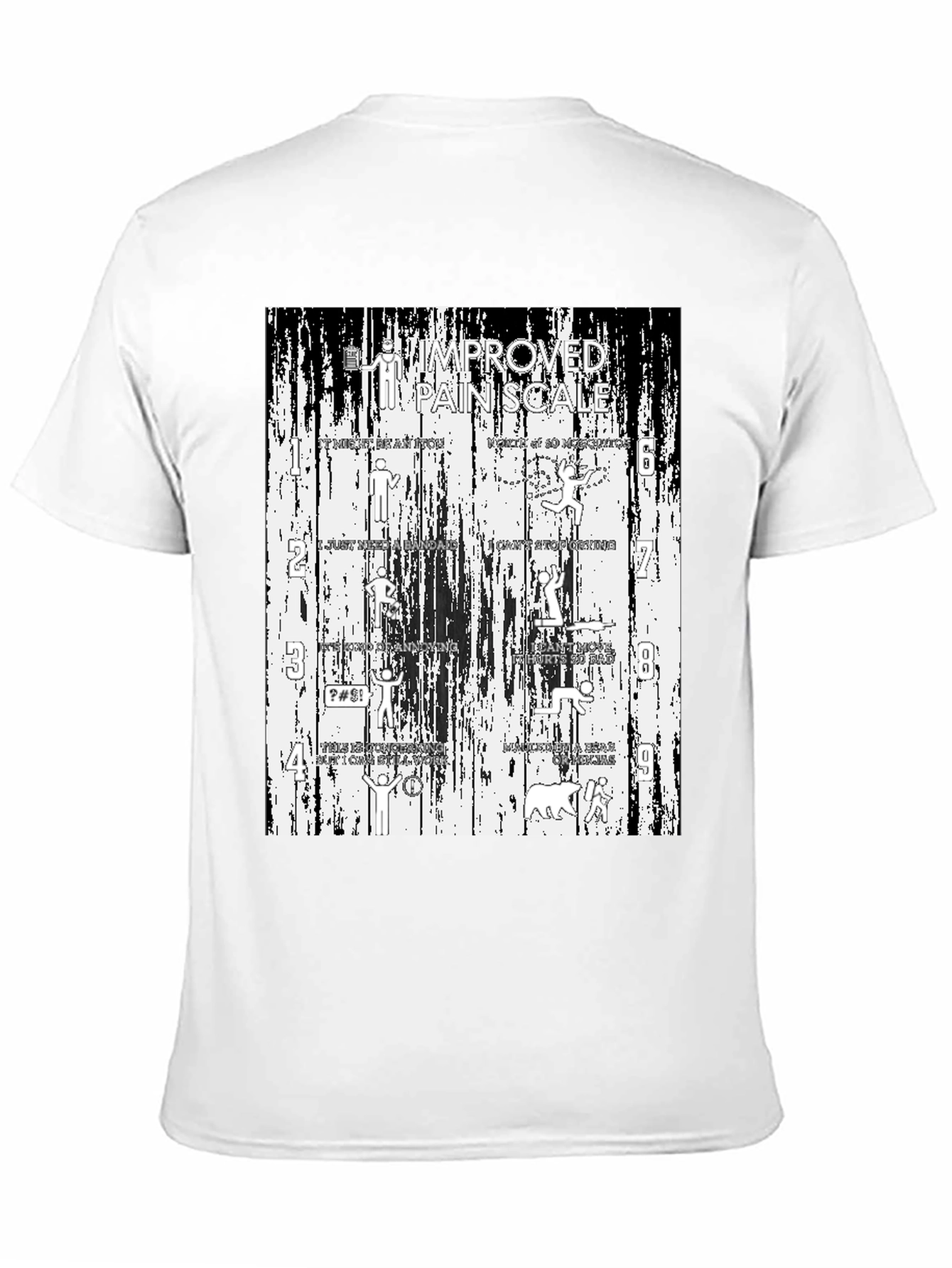 Funny Improved Pain Scale Graphic Tee