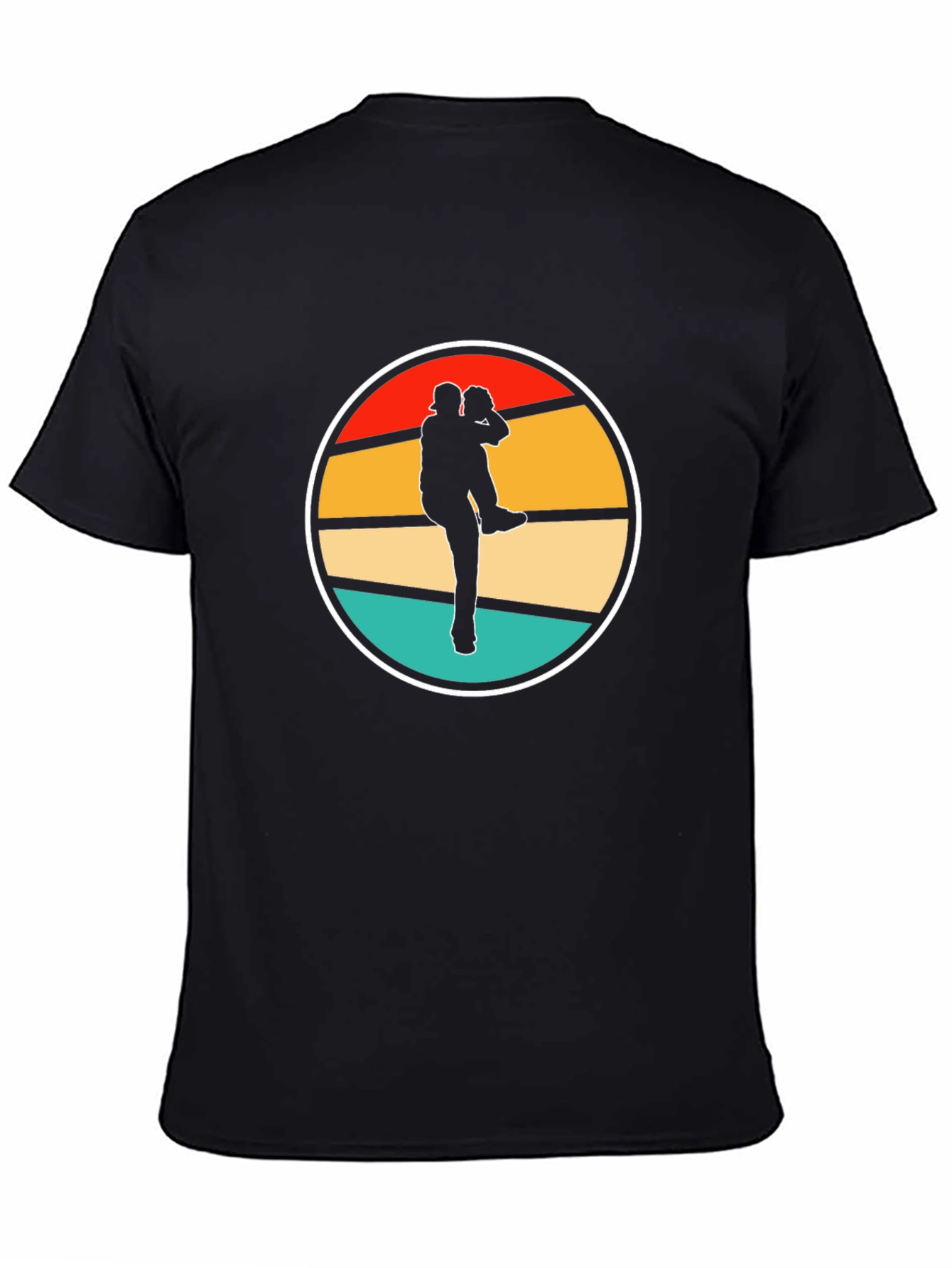 Baseball Pitcher Silhouette Retro T-Shirt