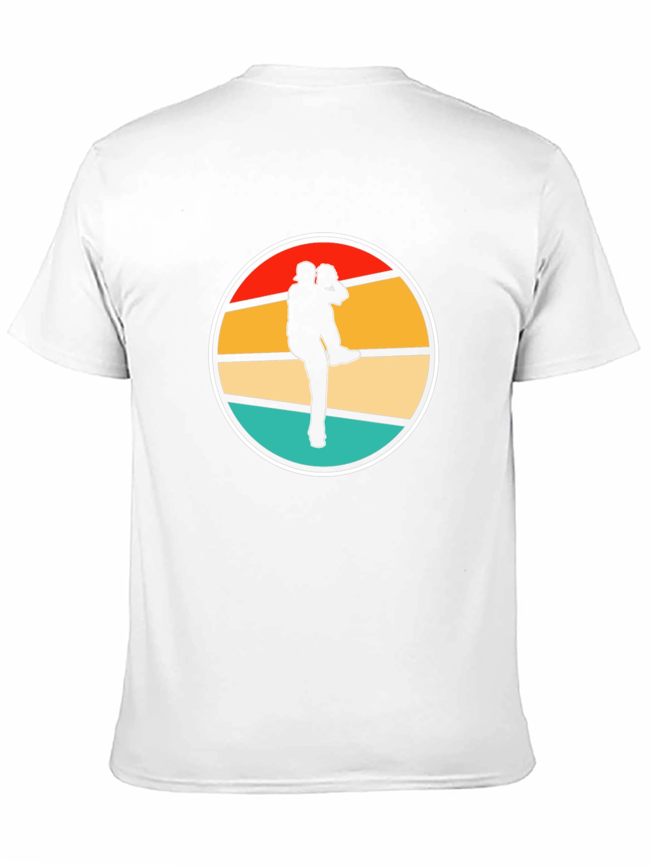 Baseball Pitcher Silhouette Retro T-Shirt