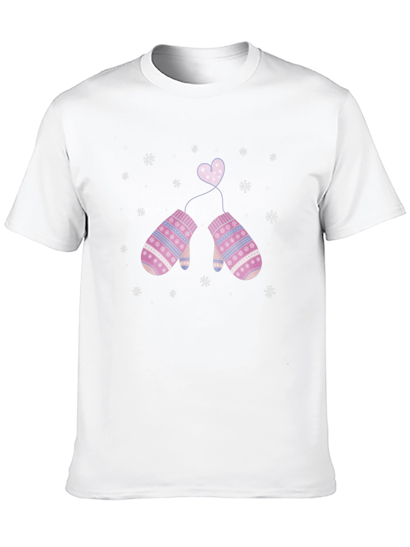 Winter Love Mittens Graphic T-Shirt