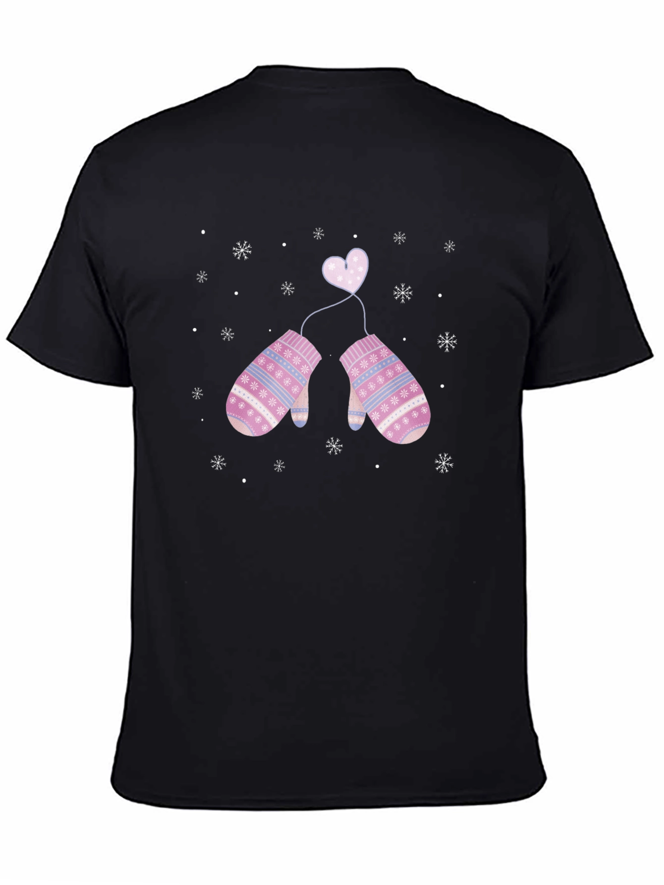 Winter Love Mittens Graphic T-Shirt