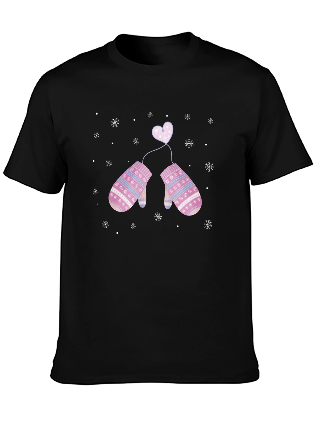 Winter Love Mittens Graphic T-Shirt