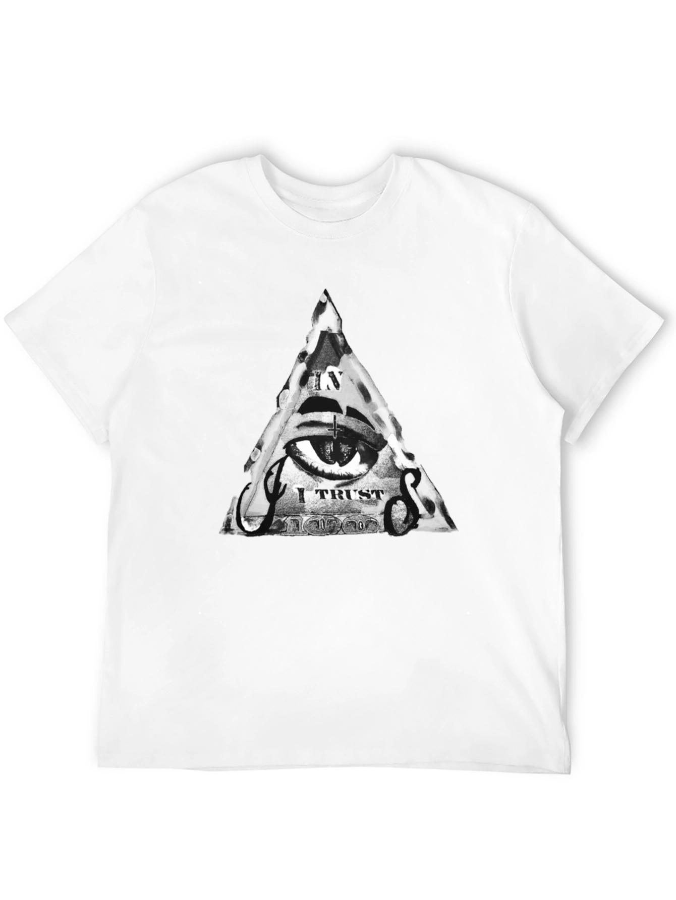 Illuminati Eye Black T-Shirt - Trust Design