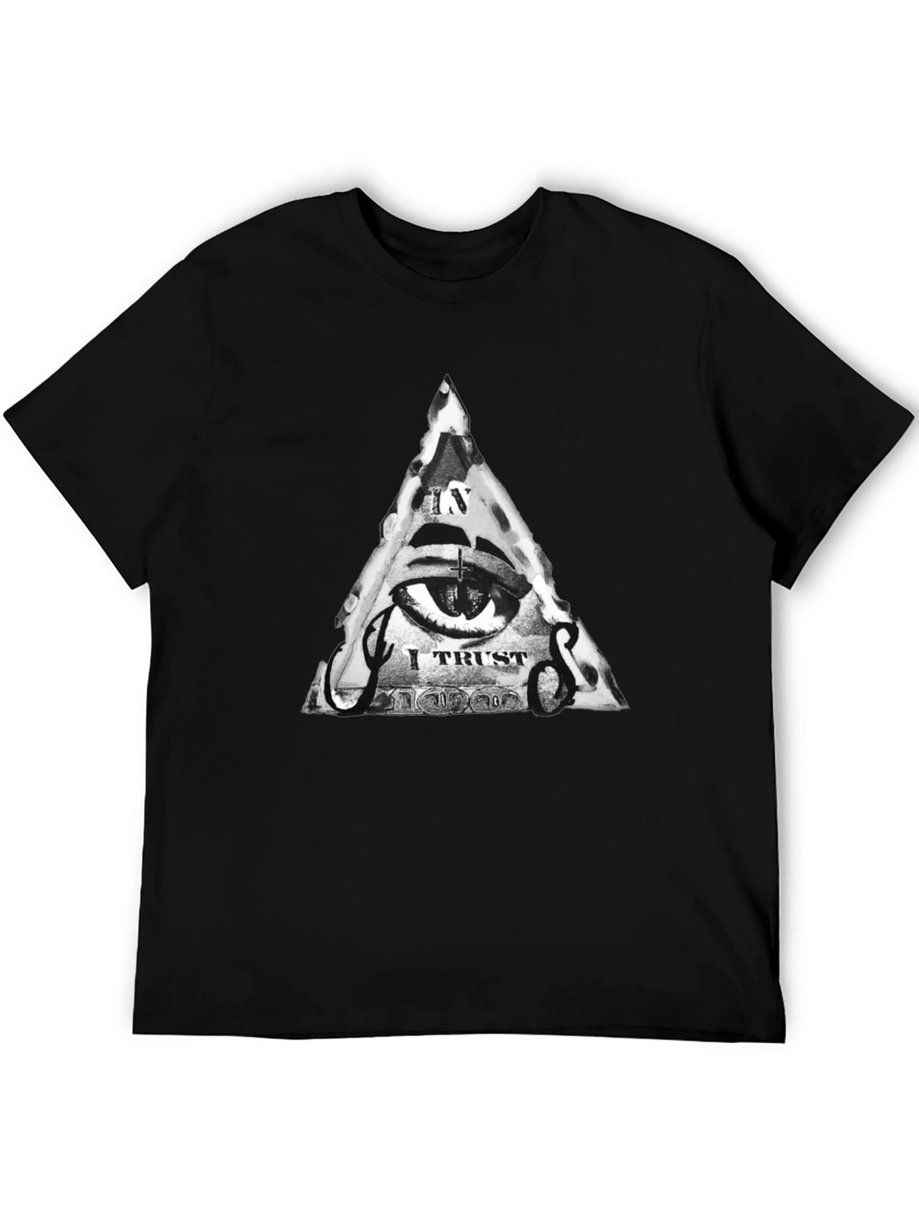 Illuminati Eye Black T-Shirt - Trust Design