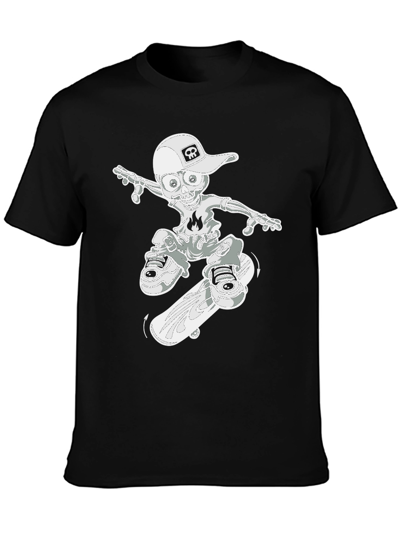 Skateboard Skeleton Graphic Tee