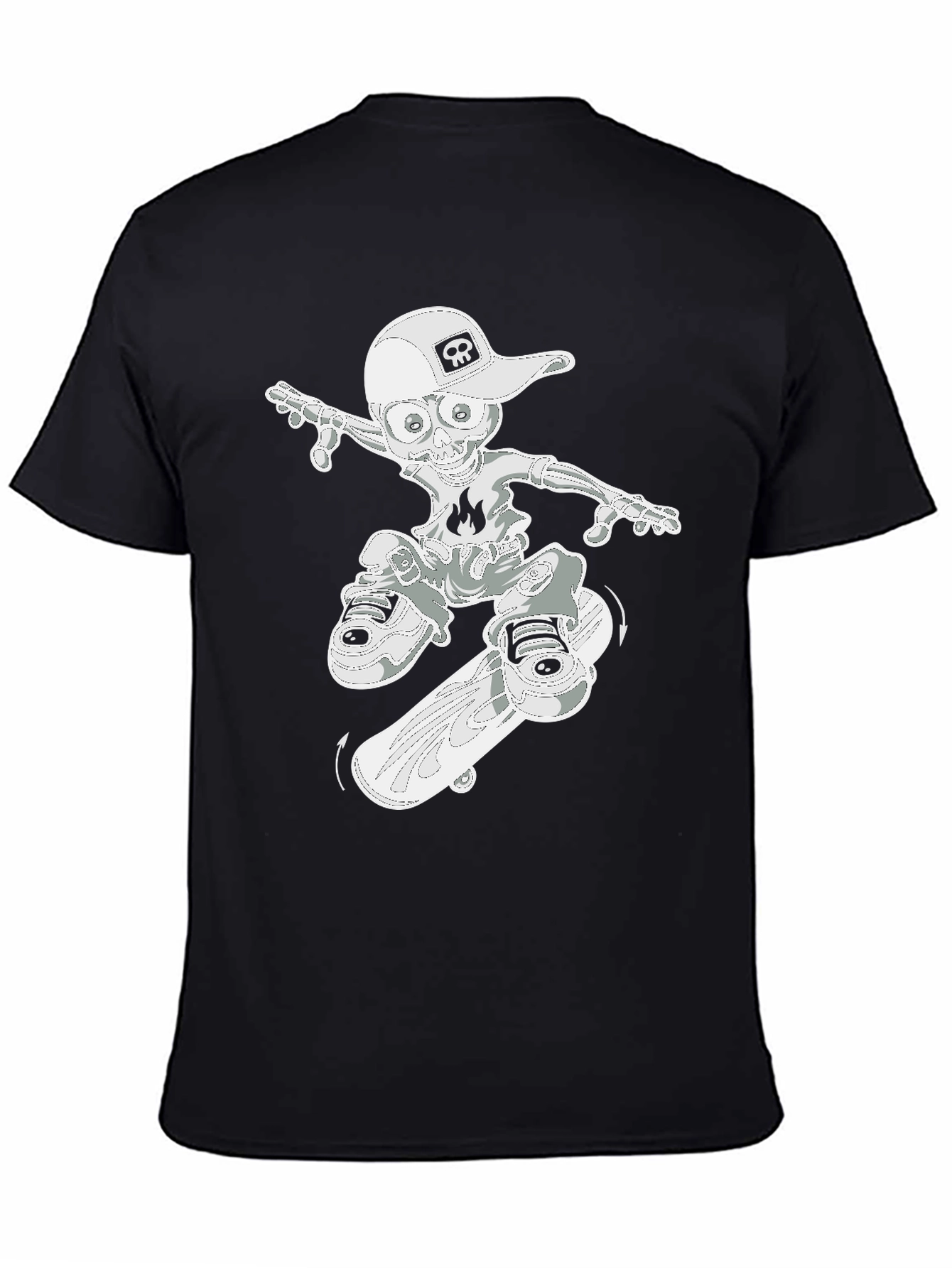 Skateboard Skeleton Graphic Tee
