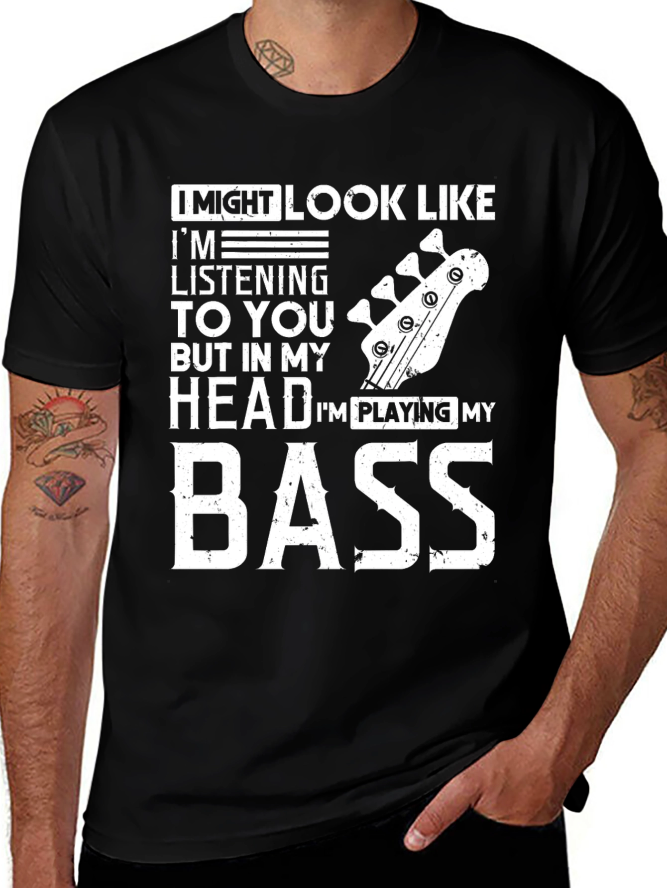 Bass Player T-Shirt: Im Playing My Bass