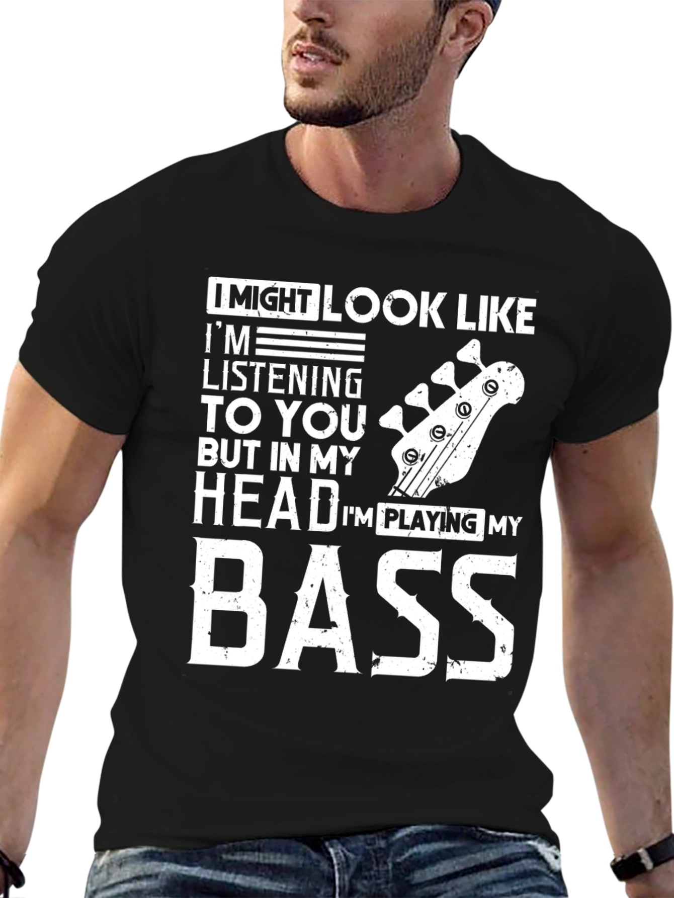 Bass Player T-Shirt: Im Playing My Bass
