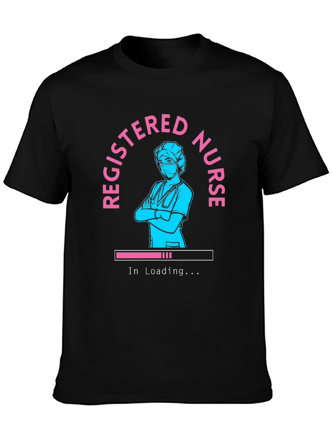 Registered Nurse Loading T-Shirt - Black