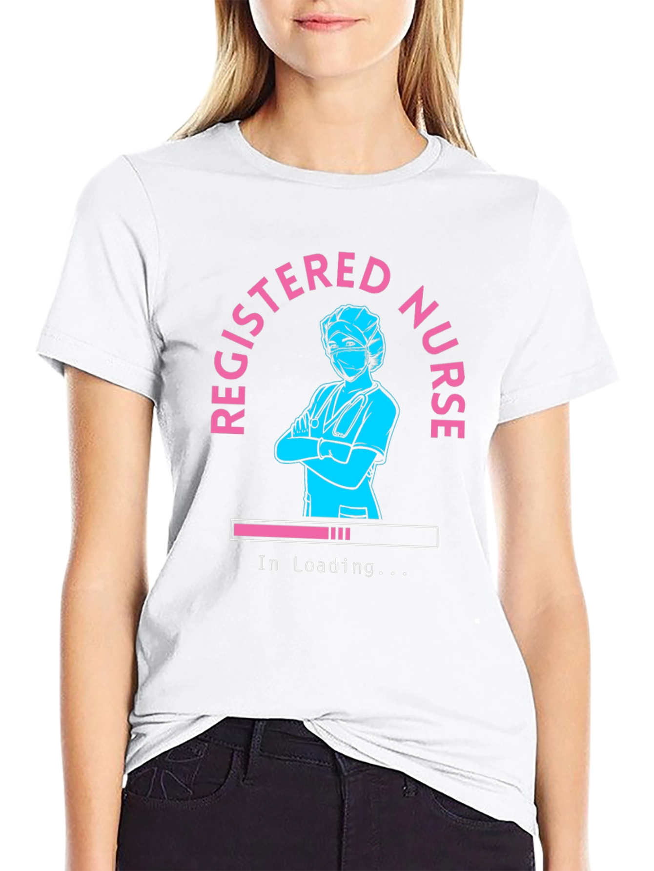 Registered Nurse Loading T-Shirt - Black