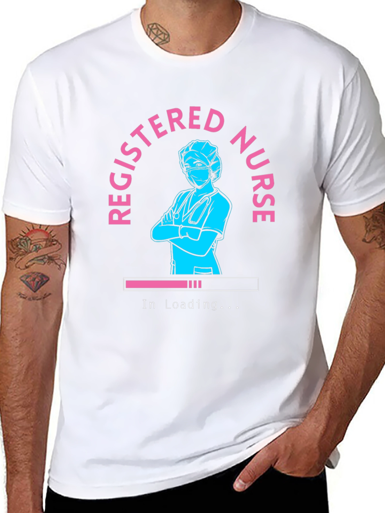 Registered Nurse Loading T-Shirt - Black