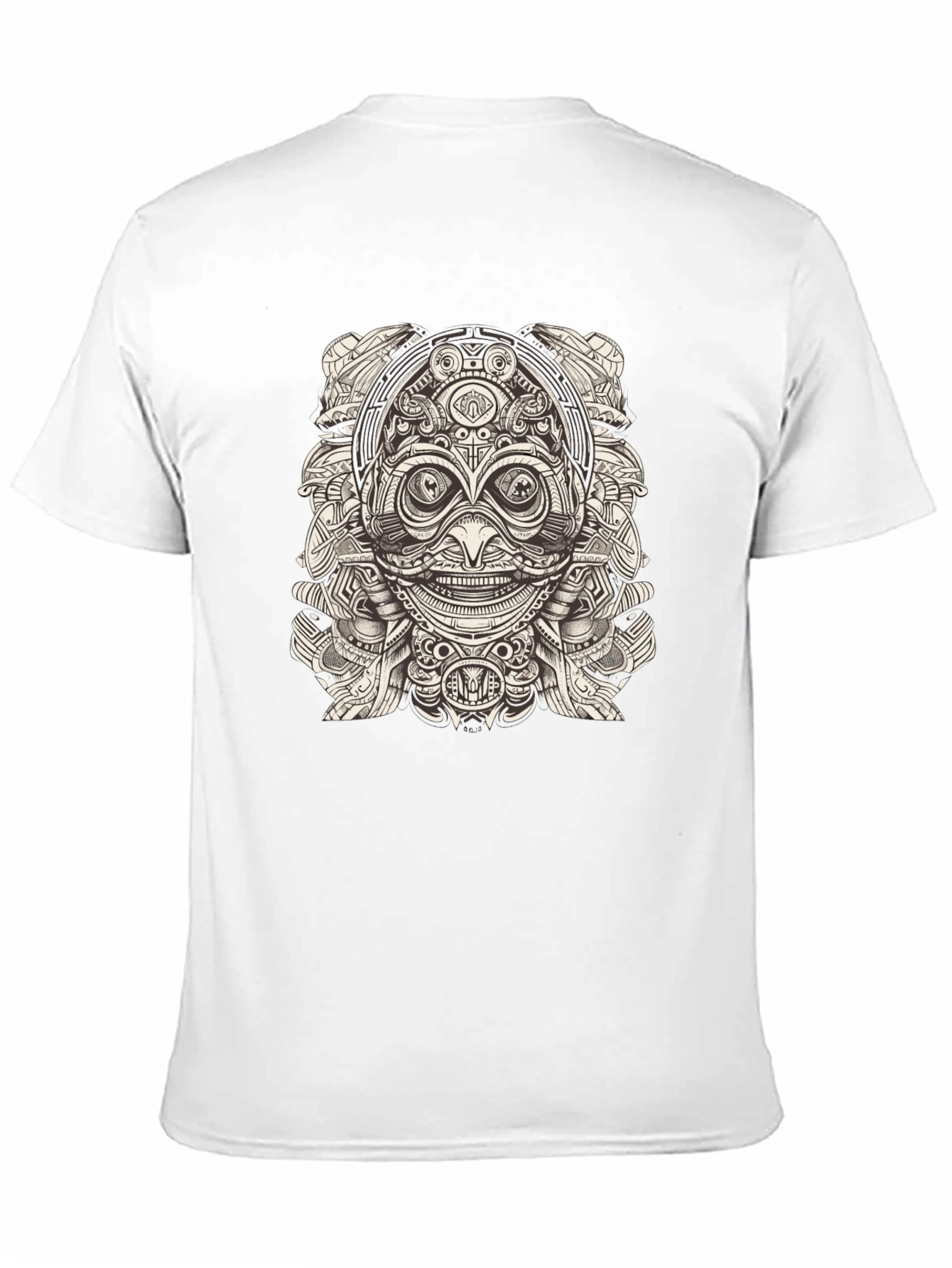 Tribal Mask Graphic T-Shirt - Unique Design