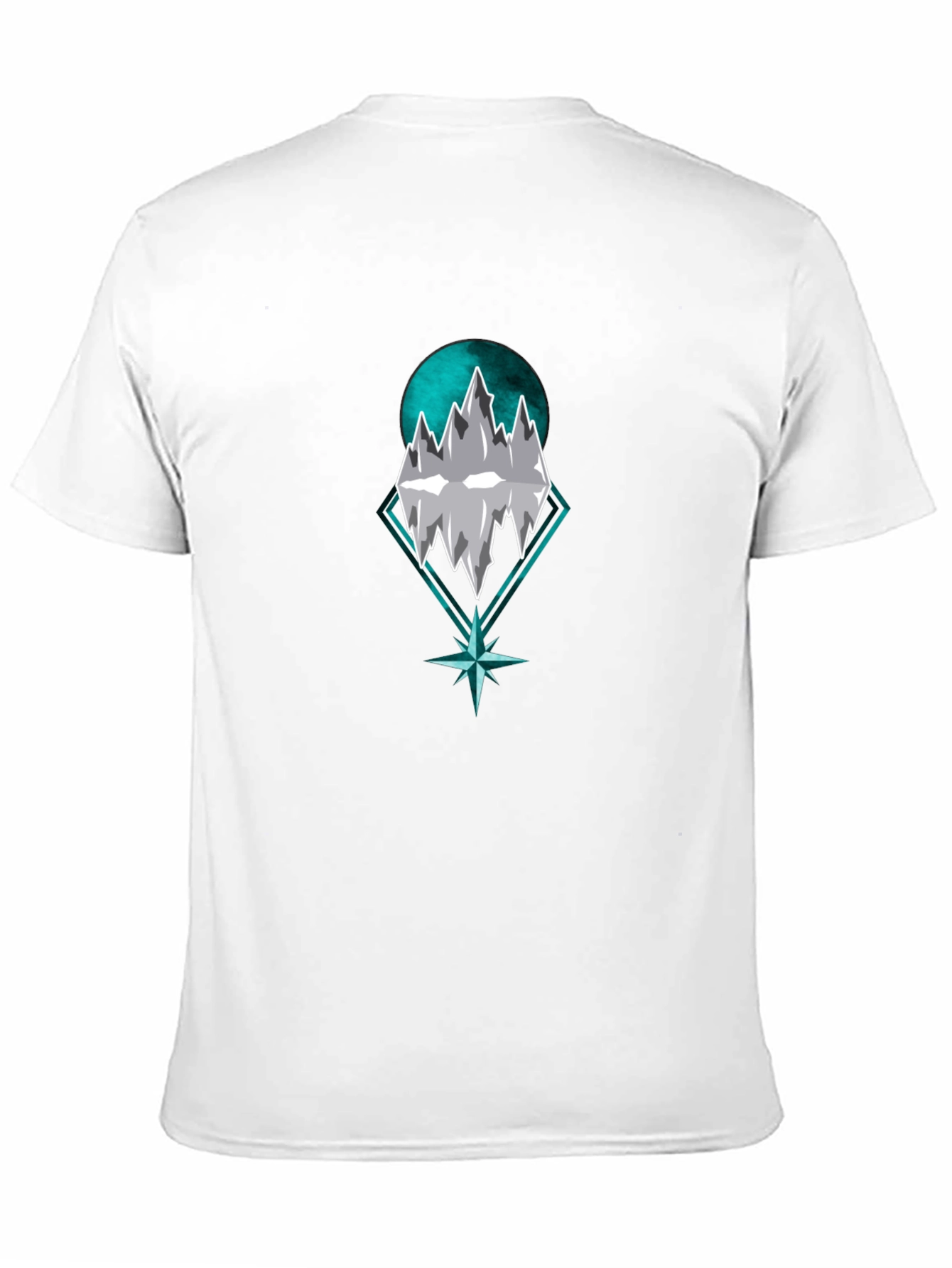Mountain Peak Graphic Tee - Stylish Mens Black T-Shirt