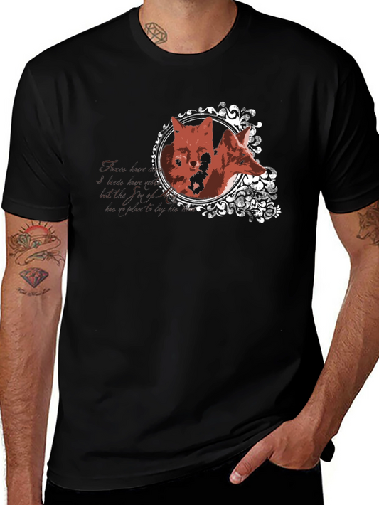 Fox Portrait Graphic Tee - Stylish Unisex T-Shirt