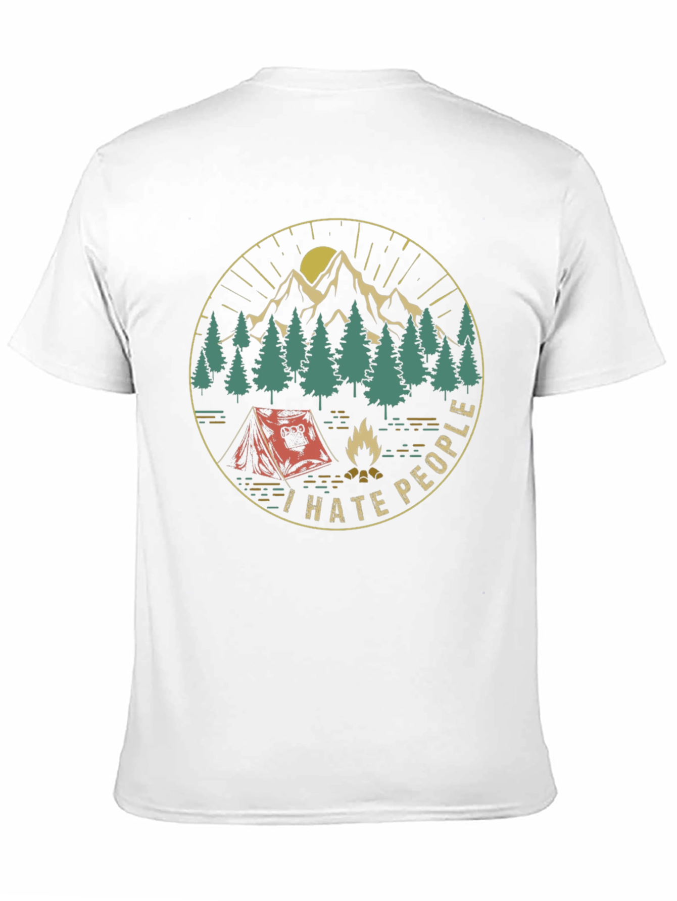 I Hate People Camping Graphic T-Shirt