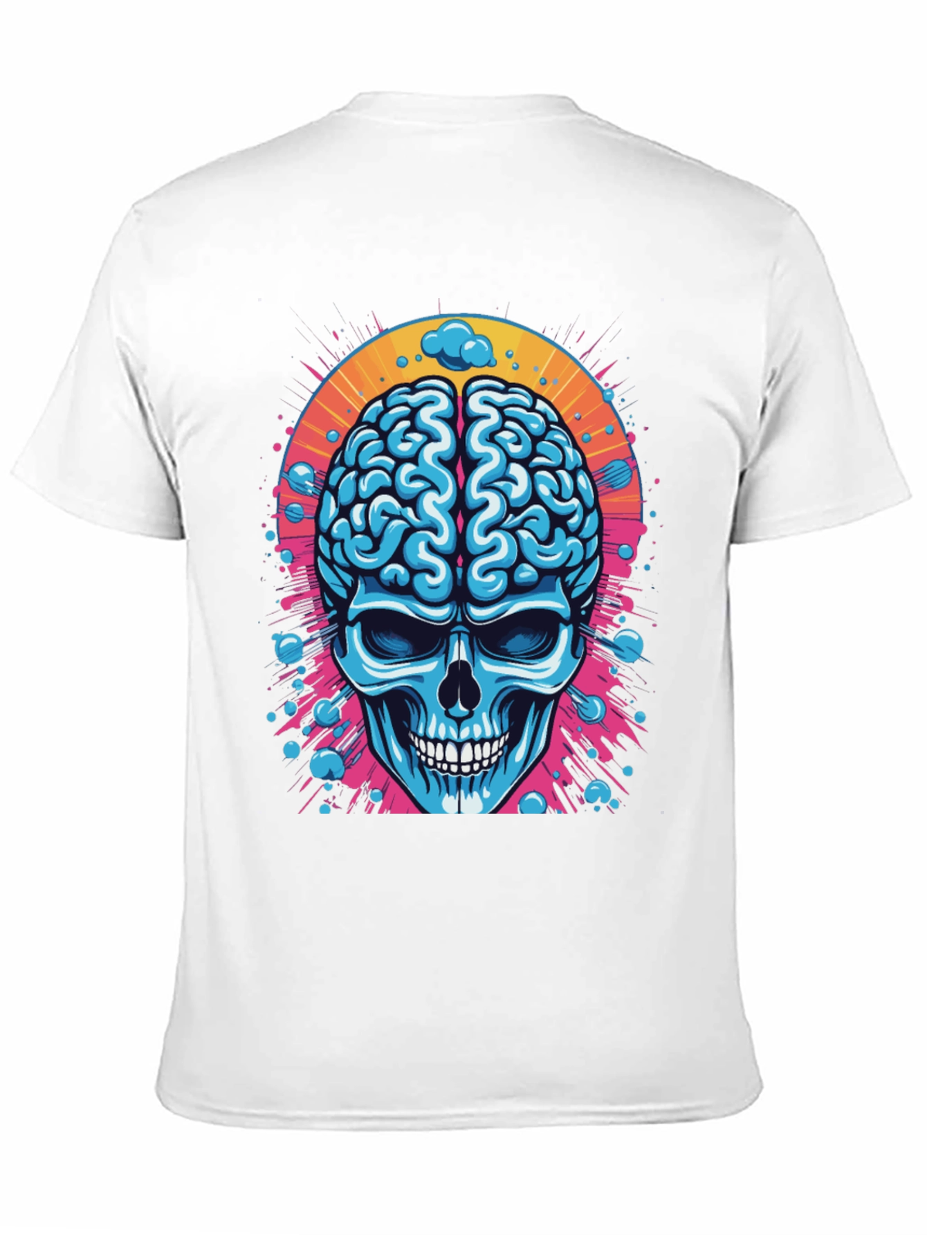 Brain Skull Graphic T-Shirt - Unique Design