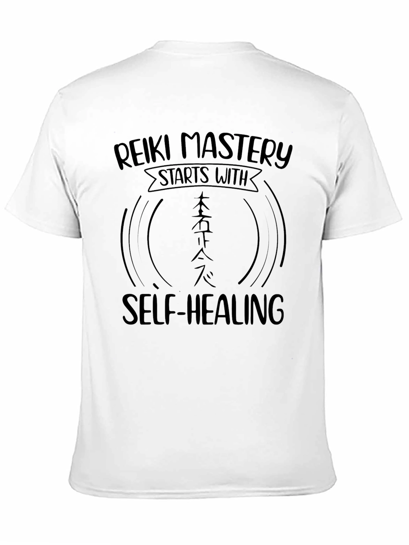 Reiki Mastery Self-Healing Black T-Shirt