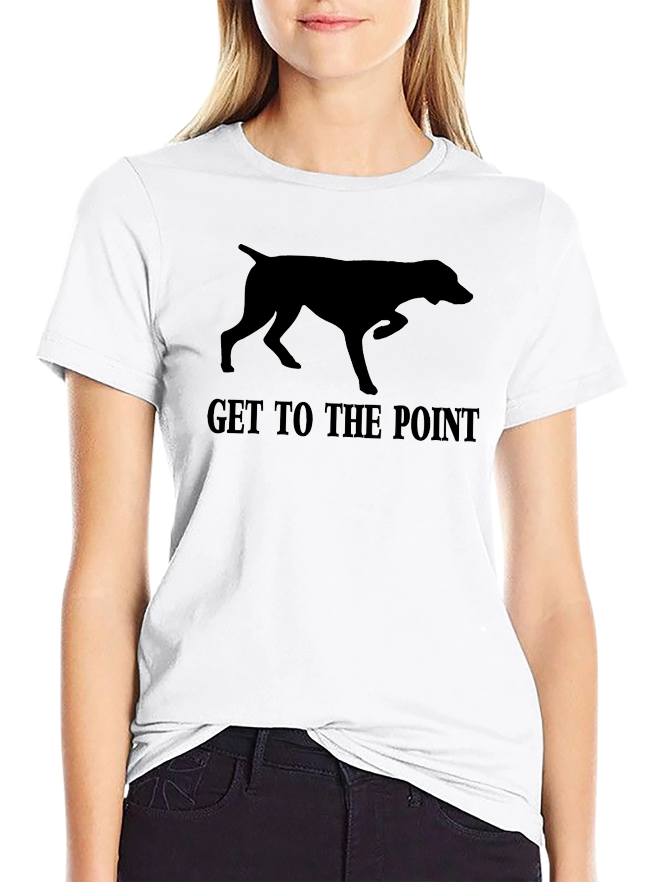 Get to the Point Dog Graphic T-Shirt