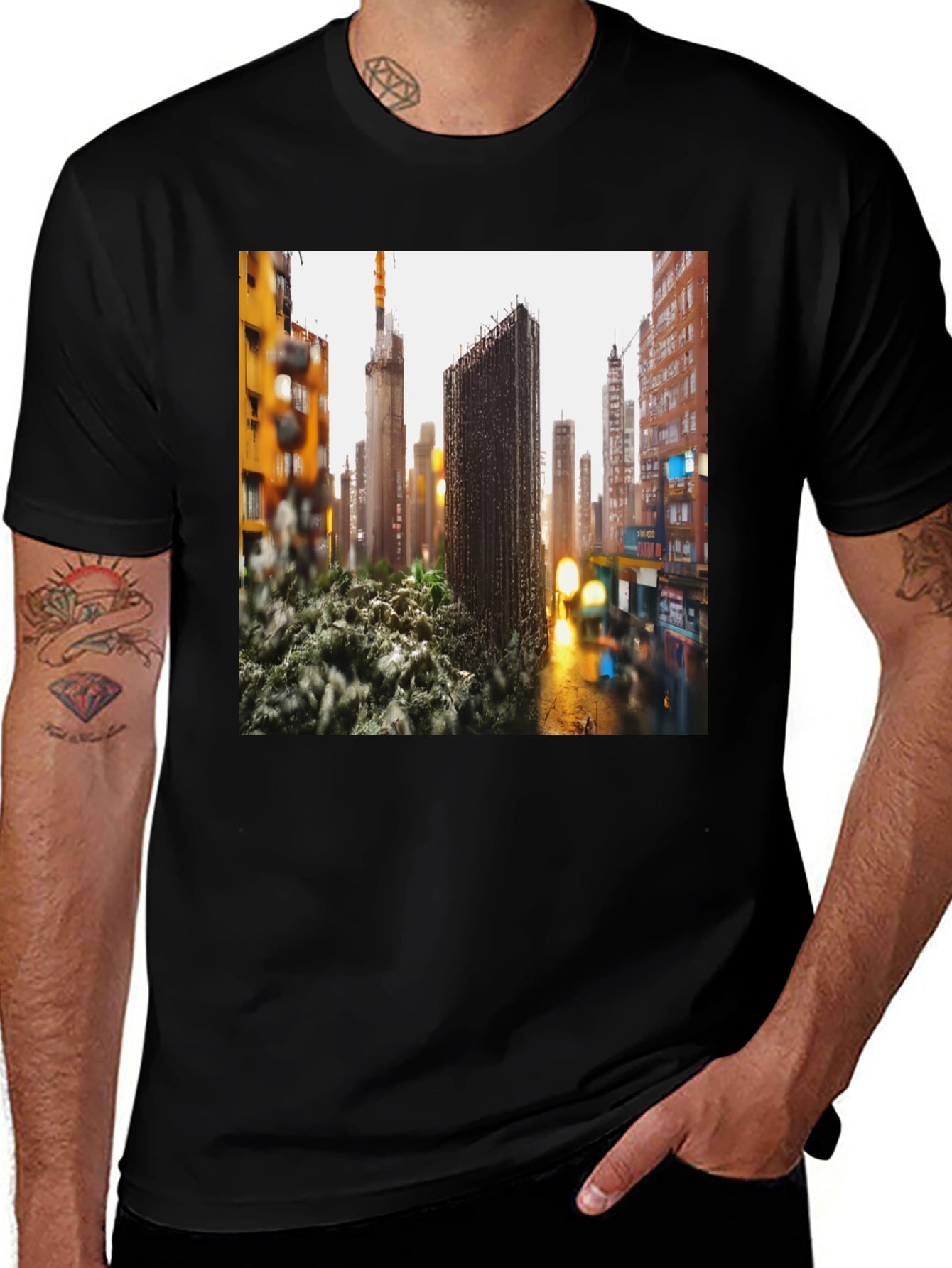 Urban Sprawl T-Shirt - Modern Cityscape Tee