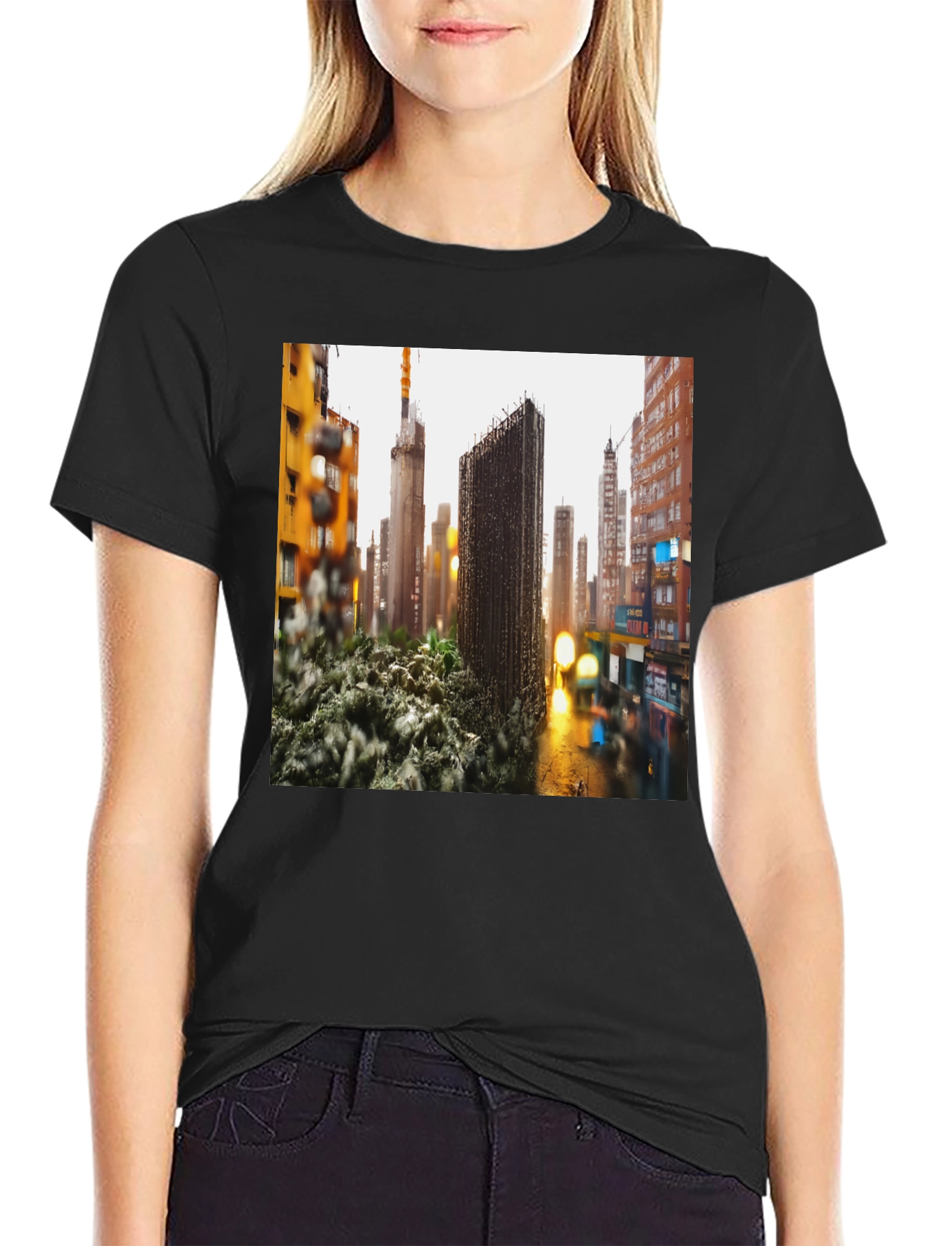 Urban Sprawl T-Shirt - Modern Cityscape Tee