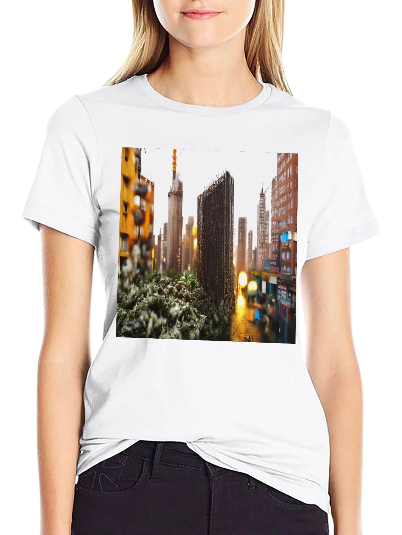 Urban Sprawl T-Shirt - Modern Cityscape Tee