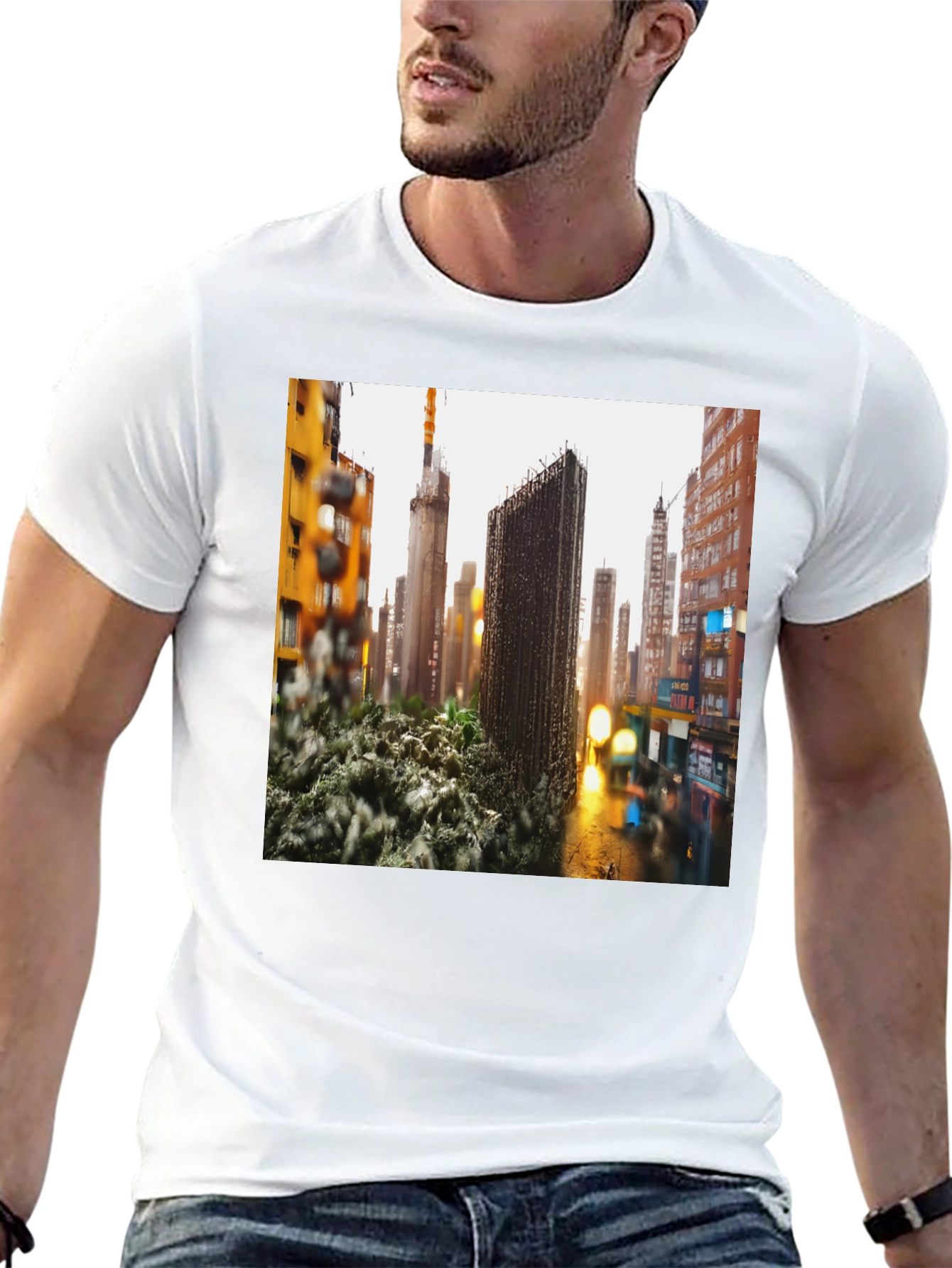 Urban Sprawl T-Shirt - Modern Cityscape Tee