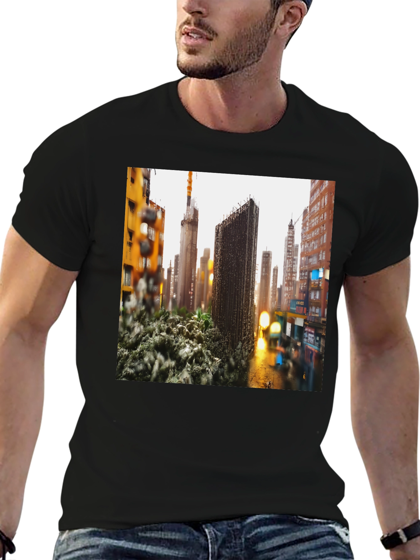 Urban Sprawl T-Shirt - Modern Cityscape Tee