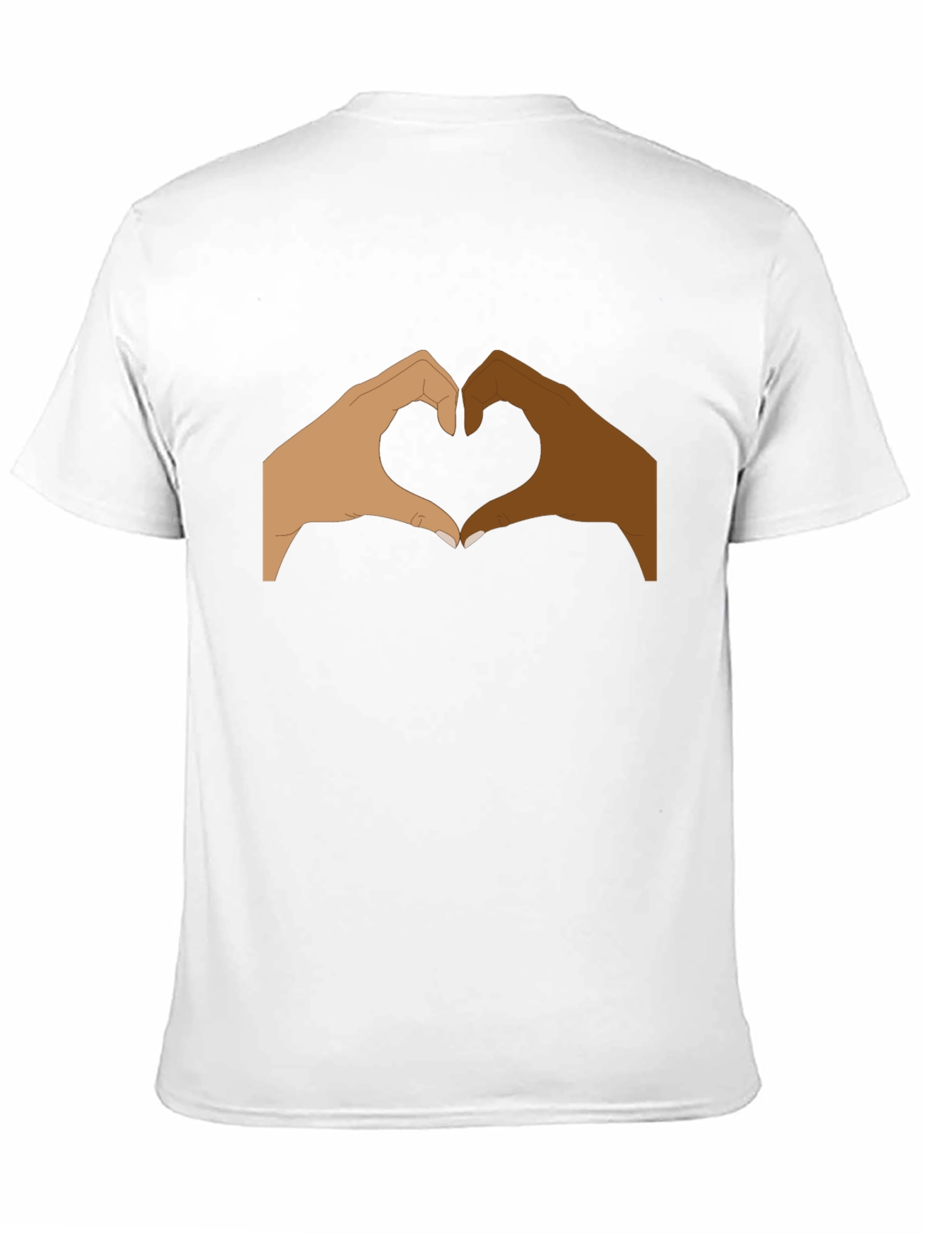 Unity Heart Hands Graphic Tee - Black