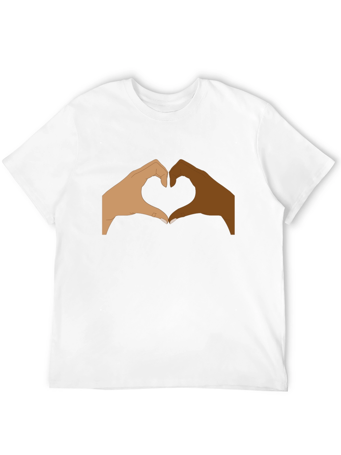 Unity Heart Hands Graphic Tee - Black